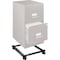 Lorell Commercial-Grade File Caddy, 400lb Capacity, 16.6" x 11.4" x 4", Black LLR17573 - alternate 2