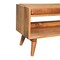 Homeroots 35in Brown Genuine Leather and Solid Wood Upholstered Storage Bench With Cabinet 717481 - alternate 8