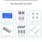 Fab Glass And Mirror Frameless Magnetic Glass Board 36in x48in, White Surface Glass Board - Includes Magnets, Markers MB36x48-SB601 - alternate 7