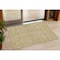 Homeroots 3' X 5' Gold And Beige Geometric Washable Indoor Outdoor Area Rug 594545 - alternate 1