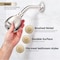 Supplygiant Shower Arm 6 in Stainless Steel Wall Mounted Shower Arm, 1/2 in Threaded IPS, Brushed Nickel Finish 74-TB8-O - alternate 7