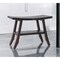 Homeroots 24" Dark Brown Teak Shower Bench With Shelf 376686 - alternate 6