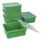 Storex Deep Storage Tray with Lid, Green 62547U05C - alternate 4