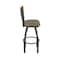 Holland Bar Stool Co Eleanor 25in Swivel Counter Stool with Pewter Finish, Medium Back and Graph Cork Seat 880 - alternate 6