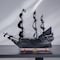Homeroots 24" Black Solid Wood Hand Painted Model Boat Tabletop Sculpture 401983 - alternate 9