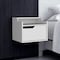 Homeroots 13" White Wood One Drawer Floating Nightstand 546200 - alternate 12