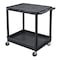 Luxor Tub Cart, (2) Shelves, L, High Density Polyethylene (Shelf), Polyvinyl Chloride (Leg), 2 Shelves TC21-B - alternate 18
