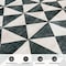World Rug Gallery Geometric Diamond Washable Non Slip Runner Rug 2 ft x 8 ft Cream WR74CREAM2X8 - alternate 8