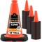 Xpose Safety Traffic Safety Cone, 12 in, PVC Plastic, No Collar, Orange, 48 pk OTC12-48-X - alternate 1