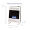 Procom Heating Liquid Propane Ventless Blue Flame Heater With Base Feet - 10,000 BTU, Manual Control ML100HBA-B - alternate 8