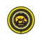 Holland Bar Stool University of Iowa 15 Double Neon Wall Clock Clk15BK - alternate 1