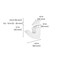 Dolle Scoop 3 in. H X 1 in. W X 2.5 in. D White Metal Shelf Clips 16849 - alternate 4
