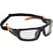 Klein Tools Safety Glasses, Clear Lens, Black/Orange Frame, Full-Frame 60470 - alternate 1
