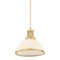 Hudson Valley Lighting Pinesbridge 1 Light Pendant in Aged Brass Finish 9315-AGB - alternate 1