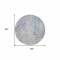 Homeroots 8' Purple Round Abstract Washable Indoor Outdoor Area Rug 607748 - alternate 9