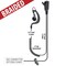 Klein Electronics BodyGuard Split-Wire Earpiece with Motorola M1 Connector, Braided Cable BODYGUARD-M1-BR - alternate 1