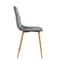 Homeroots Set of Four Gray and Oak Velvet and Steel Dining Side Chairs, 4PK 719407 - alternate 9