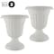 Pure Garden Outdoor Planter 2-Pack 16x18 in Urn Planters Plastic Plant Pots for Indoor or OutdoorFlower Pots 50-LG1429 - alternate 9