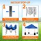 Serenelife Pop Up Canopy Tent 10x10 SLGZ10BU - alternate 4