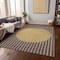 Homeroots 10' X 14' Brown And Beige Striped Washable Indoor Outdoor Area Rug 597156 - alternate 9