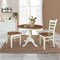 Whitewood Industries Rectangular Fixed Top Table W/ 2 Chairs, 36 in W, 29.1 in L, 36 in H, Parawood, Hickory/Shell, 3 K79-36RT-C617-2 - alternate 4