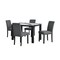 Global Furniture Usa Contemporary D8032Dt Panda Dining Table & D9026Dc Blk Dining Chair D8032DT-PANDA+D9026DC-BLK - alternate 7