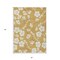 Homeroots 5' X 8' Gold Ivory And Brown Floral Washable Indoor Outdoor Area Rug 599881 - alternate 9