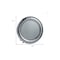 Homeroots 32" Silver Round Curved Frame Accent Mirror 485011 - alternate 5