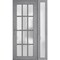 Vdomdoors Front Exterior Prehung FiberGlass Door Frosted Glass / Manux 8312 Grey Ash / Sidelight Exterior Win MANUX8312EXD-SS-W36+16 x H80-RH - alternate 5