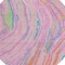 Homeroots 8' Pink Green And Teal Blue Round Abstract Washable Indoor Outdoor Area Rug 600248 - alternate 8