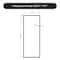 Fab Glass And Mirror Velvon Framed Divider, 34in x74in Fixed Panel with 3/8in SGCC Tempered Glass SHVL-34-74MB - alternate 8