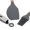 Gibson Home Holton 7 Piece Silicone Beech Wood Kitchen Tool Set in Grey 137356.07 - alternate 5