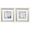 Homeroots Set of Two Blue Watercolor Brushed Silver Framed Wall Art, 2PK 365161 - alternate 5