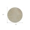 Homeroots 8' Ivory And Brown Round Abstract Washable Indoor Outdoor Area Rug 597048 - alternate 8