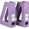 Acrimet Magazine File Holder Vertical Rack, Durable Plastic Desk Organizer, Solid Purple, 2PK 277.LO - alternate 1
