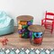 Lavish Home Set of 2 End Tables Nesting Tables with Removable Wood Tops, Metal Wire Baskets Round Side Furniture 80-ENDTBL-2 - alternate 8