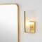 Jonathan Y Mila 5.5" 1-Light Modern Coastal Iron/Glass LED Sconce, Brass Gold, 2PK JYL9914A-SET2 - alternate 8