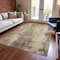 Homeroots 8' X 10' Olive Green And Ivory Abstract Washable Indoor Outdoor Area Rug 616181 - alternate 9