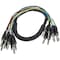 Monoprice 1 Meter (3ft) 8-Channel 1/4inch TRS Male to 1/4inch TRS Male Snake Cable 601191 - alternate 1
