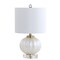 Jonathan Y Pearl 17.5" Glass/Crystal LED Table Lamp, White/Brass Gold JYL2076B - alternate 8