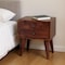 Homeroots 16" Brown Solid Wood Two Drawer Nightstand 701709 - alternate 10