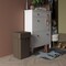 Regal Altair 19 Gallon Square Brown Plastic Trash Can with Drop Shot Swing Lid, Space-Saving Design ZR-TC-100-BR-19-+LD-100-KIT - alternate 5