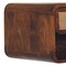 Homeroots 18" Chestnut And Natural Solid Wood Cane Rattan One Drawer Floating Nightstand 722573 - alternate 4