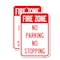 Signmission No Parking No Stopping, 12'' X 18'' 2 Signs, Heavy Gauge Aluminum, 2PK A-1218-2PACK-23703 - alternate 1