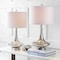 Jonathan Y Cecile 25.5" Glass Teardrop LED Table Lamp, Mercury Silver/Chrome, 2PK JYL1081A-SET2 - alternate 10