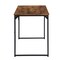 Homeroots 32" Brown and Black Wood and Metal H-Shape Computer Desk 568039 - alternate 15