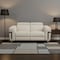 Homeroots 65in Beige And Silver Italian Leather Power Reclining Loveseat 482202 - alternate 7