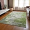 Homeroots 10' X 14' Olive Green And Gray Abstract Washable Indoor Outdoor Area Rug 582175 - alternate 9