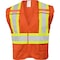 Ironwear Two-Tone Hi-Vis Safety Vest M Class 2 , Hook & Loop 6 Pockets 1287BRK-O-M - alternate 1
