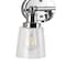 Jonathan Y Beverly 15" 2-Light Iron/Seeded Glass Classic Cottage LED Vanity Light, Chrome JYL7531A - alternate 12